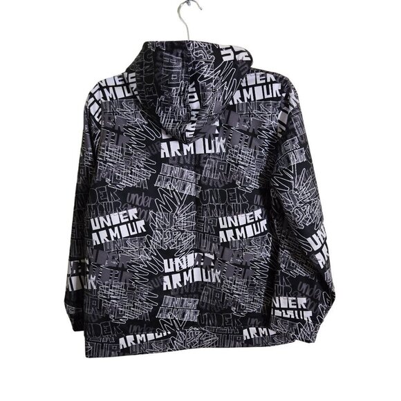 Under Armour Unique Spellout Full Zip Hoodie Size YXL - Picture 2 of 6